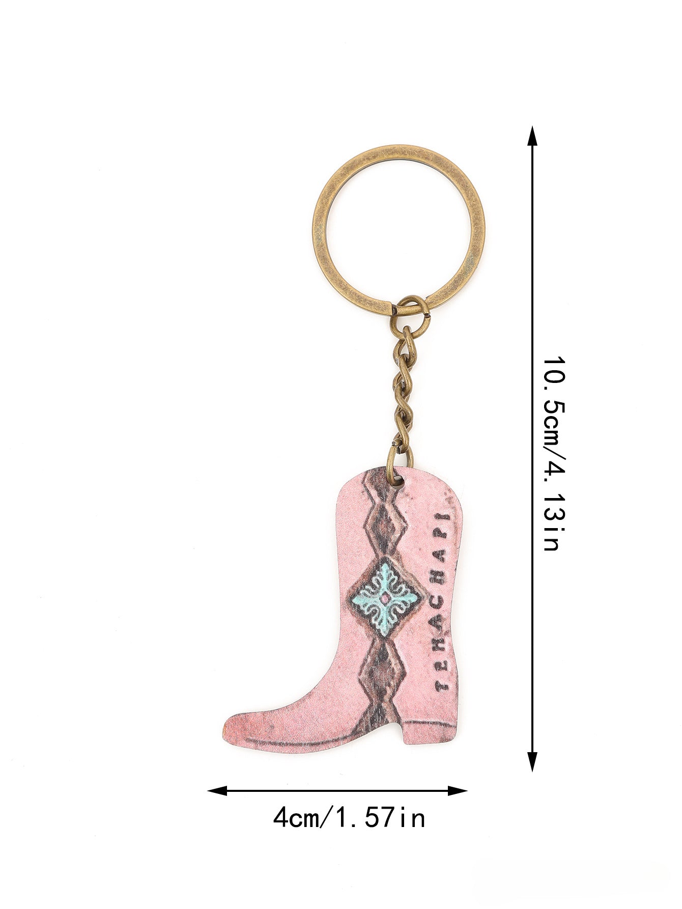 Wholesale of Zinc Alloy Keychains for Western Style Boots